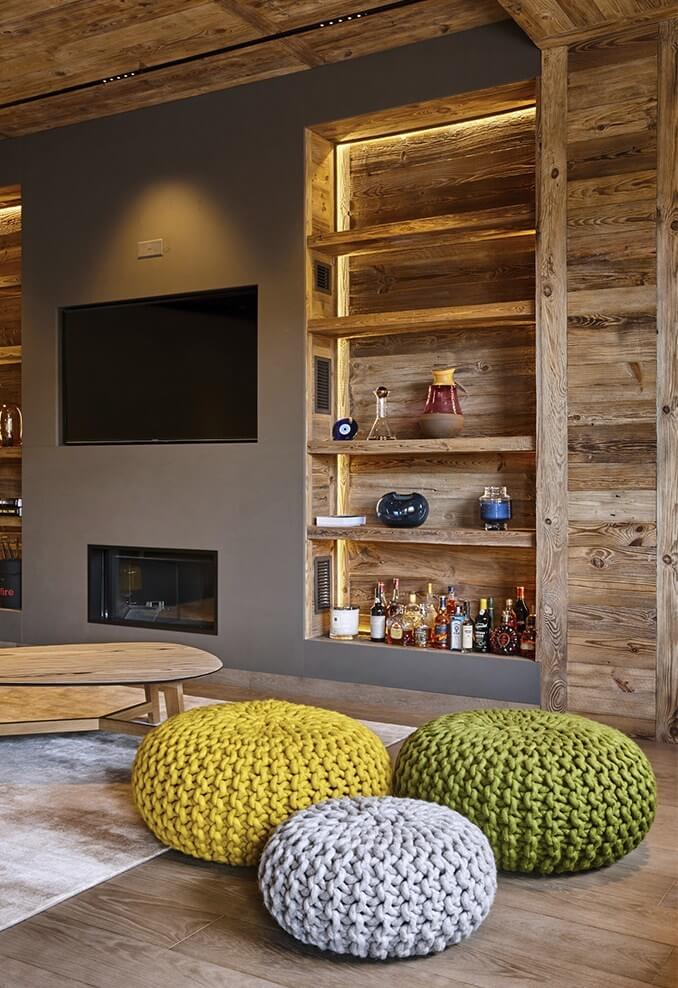 Des intérieurs modernes et inspirants de chalets en bois
