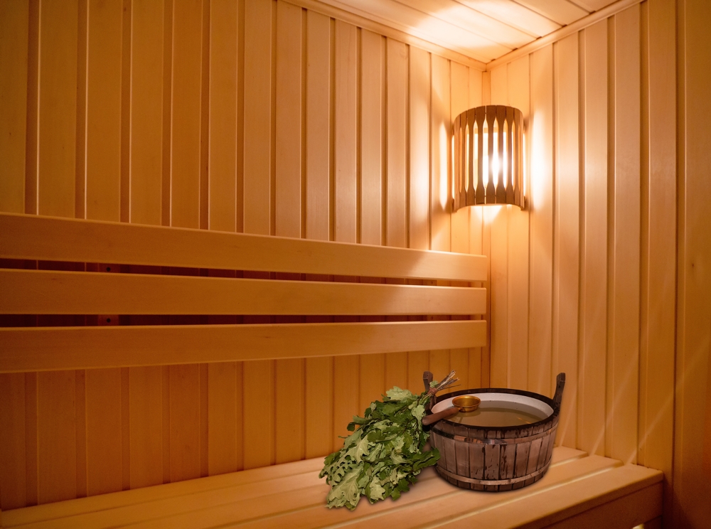 Le sauna est un espace pratique